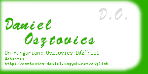 daniel osztovics business card